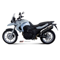 Silencieux homologué Mivv SUONO Inox noir (B.007.L9) BMW F650GS/F800GS 2