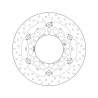 Disque de frein avant Brembo Série Oro 78B40846