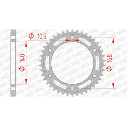 AFAM steel crown 47 teeth not 525 type 92635