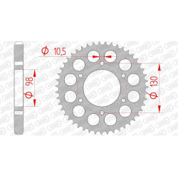 AFAM steel crown 47 teeth pitch 530 type 16602 Kawasaki 750 H2