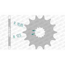 Pignon AFAM 15 dents pas 520 type 27500 Aprilia RS 250