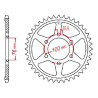Couronne acier JT 38 dents pas 530 type 816
