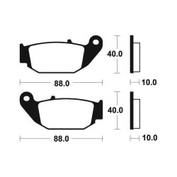 Brake pads metal fried BENDIX MO415 2