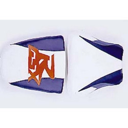 Saddle cover Bagster Blanc/Baltique/Azur/Letters Fluo Suzuki GSX600R 97-00