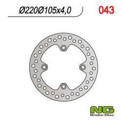 Disque de frein arrière NG Honda CBR125R, XR200/400/600R, NX650
