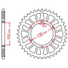 Couronne alu JT 42 dents ultra-light pas 520 type 486 Honda TRX200