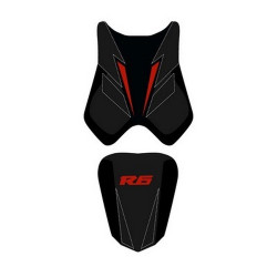 Saddle cover Bagster (2203C) Black/Black Matt/Red Letters Yamaha YZF-R6 08