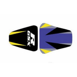 Saddle cover Bagster (2114J) Baltic/Black/Citron/Letters Silver Suzuki GSX600R 01