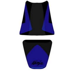 Saddle cover Bagster (2163C) Blue/Black/Black Letters Kawasaki ZX6 R/RR 05