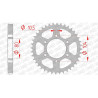 AFAM steel crown 38 teeth not 530 type 16402 Kawasaki ZR 400 Z400F