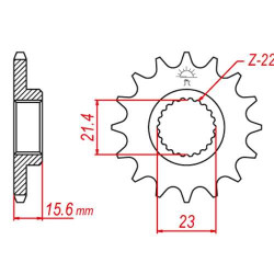 Pignon JT 15 teeth not 520 type 577 Yamaha XT600E