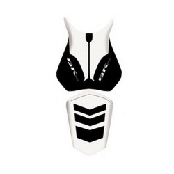 Saddle cover Bagster (2206C) White/Black/White Letters Suzuki B-King 09