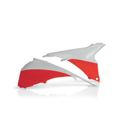 Caches boîte à air blanc/orange Acerbis KTM SX125 (0016872.203)