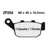 Semi-metal brake pads Nissin 2P204GS