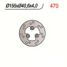 Front left brake disc NG 470 APRILIA AMICO