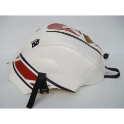 Tapis de réservoir Bagster 50° anniversaire/blanc/deco rouge/noir (1556I) Yamaha YZF125 R