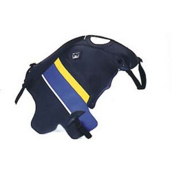 Tapis de réservoir Bagster marine/bleu/bande jaune (1311A) Cagiva ElefaNT750/900