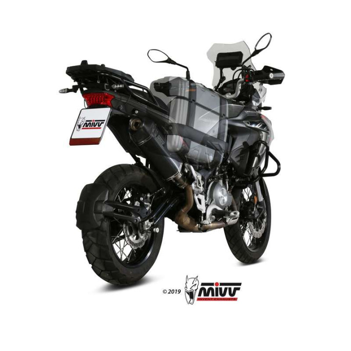 Approved Mivv SPEED EDGE stainless steel muffler, black (E.004.LRB) Benelli TRK 502X