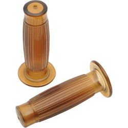 Poignées guidon vintage EMGO CUSHION 22 mm Marron