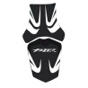 Housse de selle Bagster (2174K) Blanc/Noir/Lettres Blanches Yamaha FZ1 FAZER 10-11