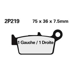 Plaquettes de frein sinter Nissin 2P-219ST-MX