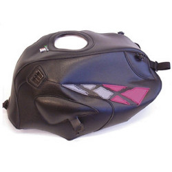 Tapis de réservoir Bagster noir/deco fuchsia/acier (1276B) Honda CB500/CB500 S