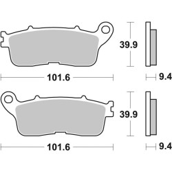 Plaquettes de frein sinter SBS 892LS 2
