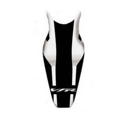 Housse de selle Bagster (2138K) Noir/Blanc Lettres Blanches Honda VFR800 08-09