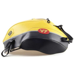 Bagster tank mat white/dark blue/white/dark red (1591A) Moto Guzzi V7
