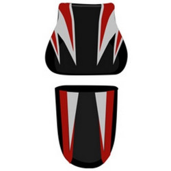 Housse de selle Bagster (2151I) Noir/Blanc/Rouge Suzuki GSX600R 05