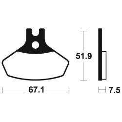 Plaquettes de frein avant TECNIUM MO 407 2