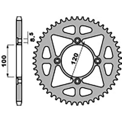 Steel crown PBR 54 teeth not 428 type 4478 Beta RR125