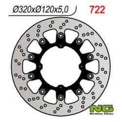 Disque de frein moto NG semi-flottant 320mm (réf. 722)