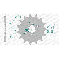 AFAM 14 teeth not 420 type 49102 Aprilia RS 50