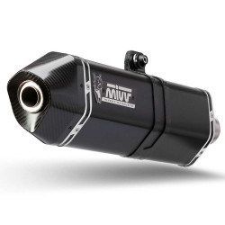 Mivv-approved SPEED EDGE stainless steel muffler, black (H.059.LRB) CRF1000L AFRICA TWIN