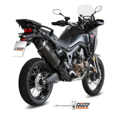 Mivv-approved SPEED EDGE stainless steel muffler, black (H.059.LRB) CRF1000L AFRICA TWIN 2