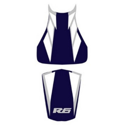 Saddle cover Bagster (2166B) Baltic/White/Acier/R Yamaha YZF-R6 05
