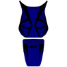 Saddle cover Bagster (2167N) Blue/Black/Black Letters Suzuki SV1000 N 03/SV1000 N/S 04-07 -SV650/S 07