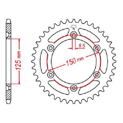 Steel crown JT 40 teeth not 520 type 897
