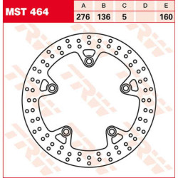 Disque de frein arrière TRW MST464 BMW R1200/1250GS R1200R R1200RT