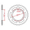 Couronne acier JT 52 dents pas 428 type 1067