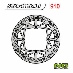 Disque de frein moto NG fixe 260mm (réf. 910)