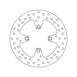 Rear brake disc Brembo Série Oro 68B407E8 Ducati STREETFIGHTER 1098, 1098, 1198
