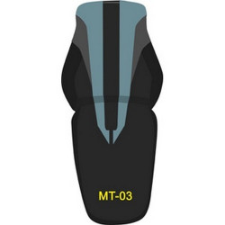 Housse de selle Bagster (2171C) Noir/Dauphin/Anthracite/Lettres Jaunes Yamaha MT-03 06