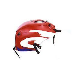 Tapis de réservoir Bagster rouge/blanc/violet foncé (1352B) Honda NSR 125