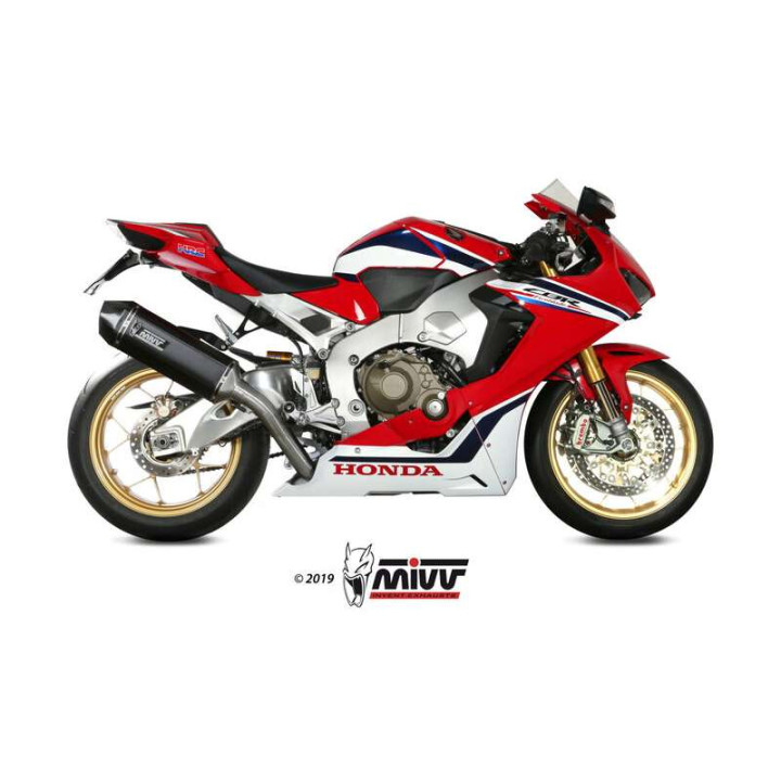 Silencieux Homologué Mivv SPEED EDGE Inox noir (H.070.LRB) Honda CBR1000RR