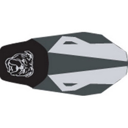 Housse de selle Bagster (2130E) Bleu Nuit/Gris Clair/Tete De Bulldog Grise Yamaha BT 1100 BULLDOG 04