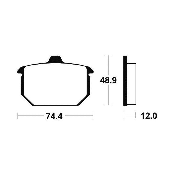 BENDIX MA49 organic brake pads
