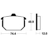 BENDIX MA49 organic brake pads