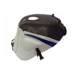 Tapis de réservoir Bagster noir/gris clair/pointe baltique (1402B) Suzuki GSX750 R